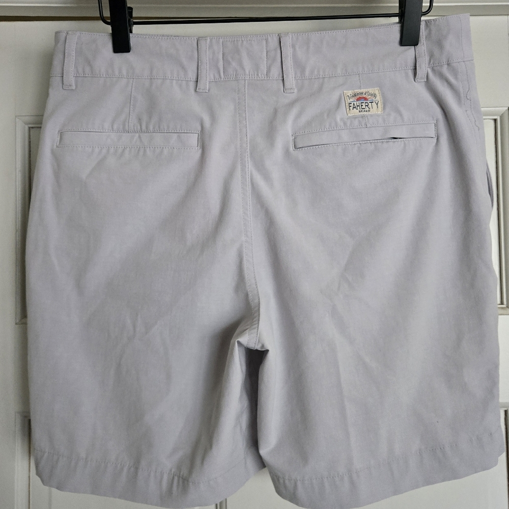 Faherty All Day Gray Belt Loop Drawstring Shorts … - image 6